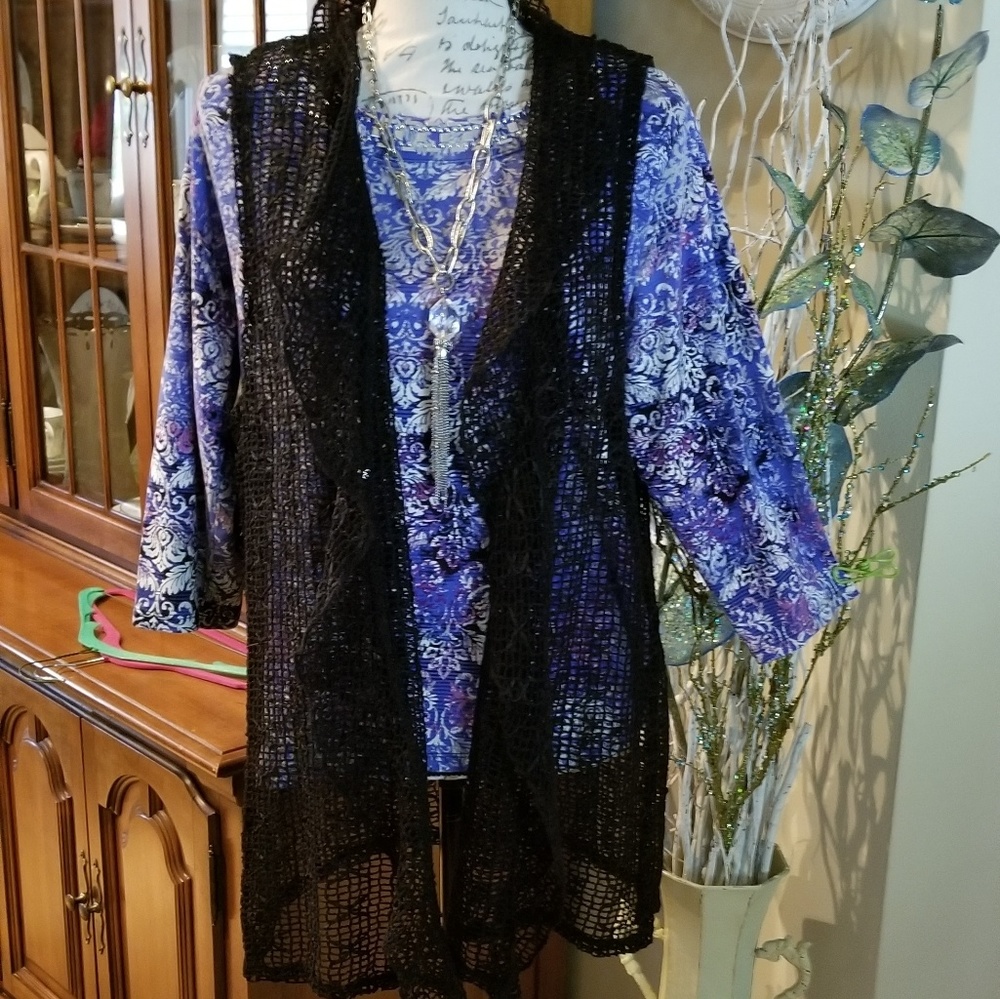 SUMMER SALE: 100% Polyester Crocheted  Vest